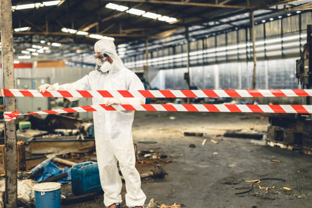 Professional Biohazard Cleanup technician working in Butler, OH
